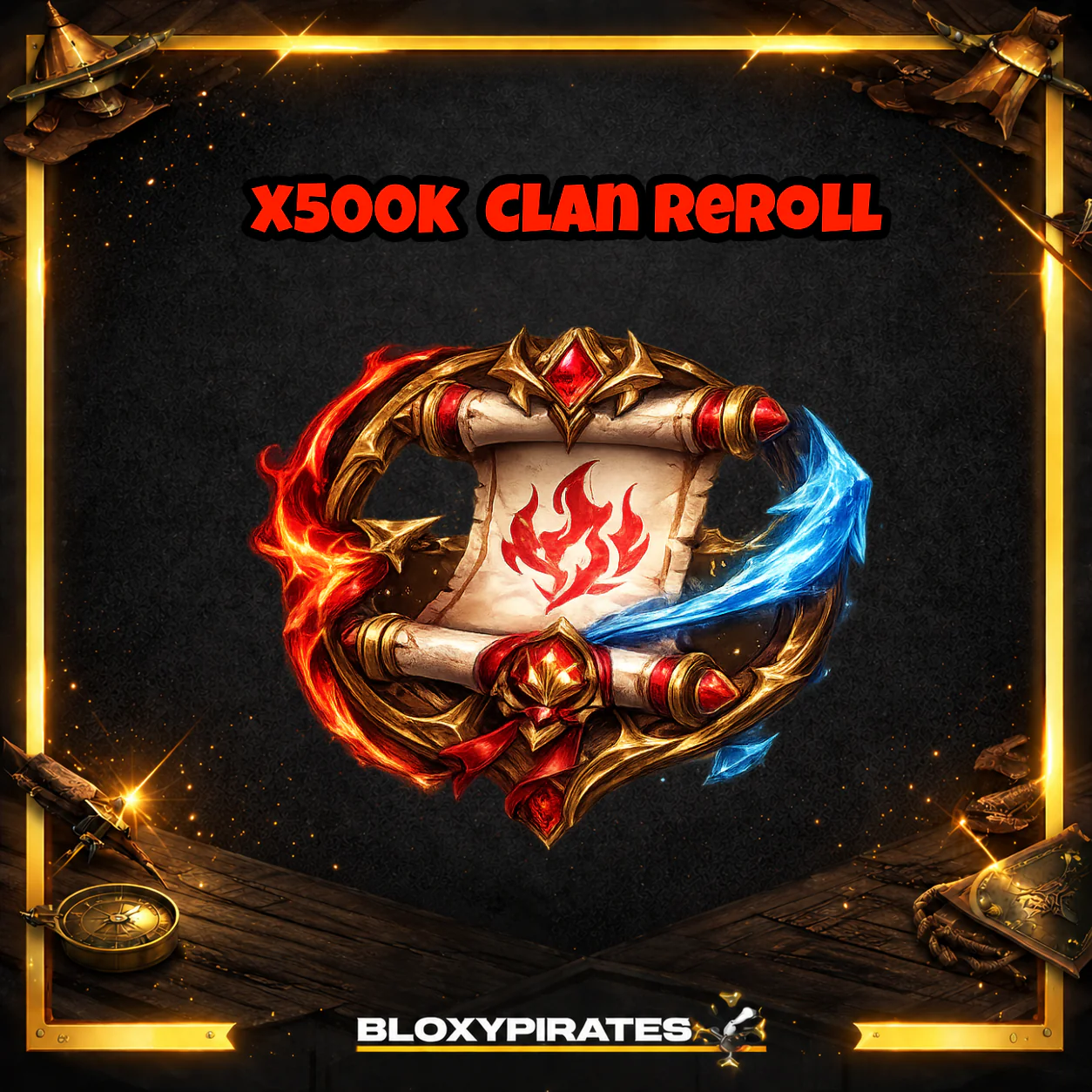 x500k  Clan Reroll